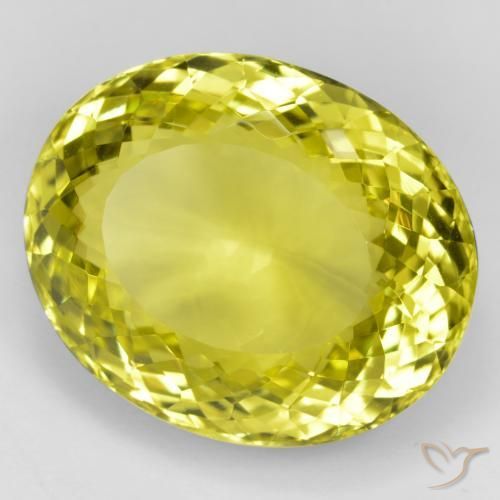 Quartz Jaune moyen naturelle ovale, 48.95 ct, VVS