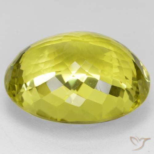 Quartz Jaune moyen naturelle ovale, 48.95 ct, VVS