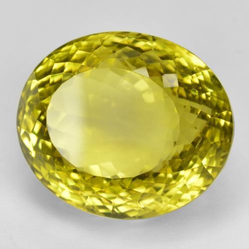 Quartz Jaune moyen naturelle ovale, 49.99 ct, VVS