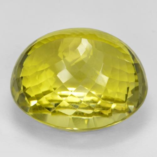 Quartz Jaune moyen naturelle ovale, 49.99 ct, VVS