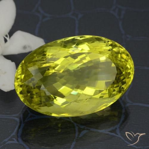 Quartz Jaune moyen naturelle ovale, 38.11 ct, VVS-VS