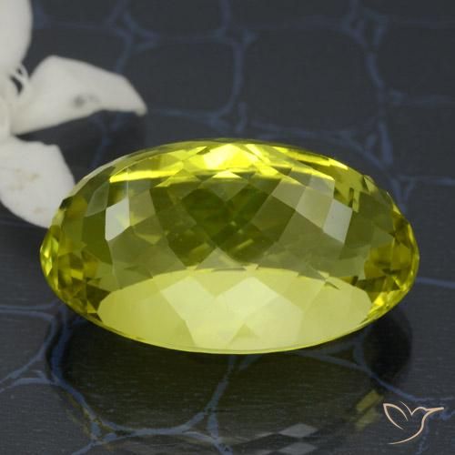 Quartz Jaune moyen naturelle ovale, 38.11 ct, VVS-VS