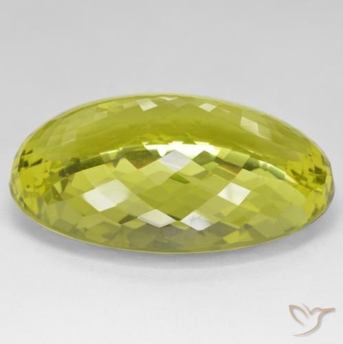Quartz Jaune vif naturelle ovale, 94.12 ct, VVS