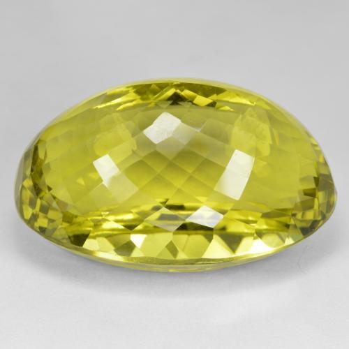 Quartz Jaune vif naturelle Coupe ovale, 101.43 ct, VVS