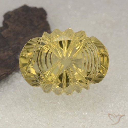 14.86ct Naturel Or moyen Quartz, ovale, Transparent