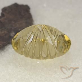 Quartz Or moyen naturelle ovale, 14.86 ct, Transparent