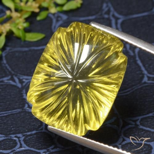 Quartz Jaune brunâtre naturelle Fantaisie, 19.54 ct, Transparent