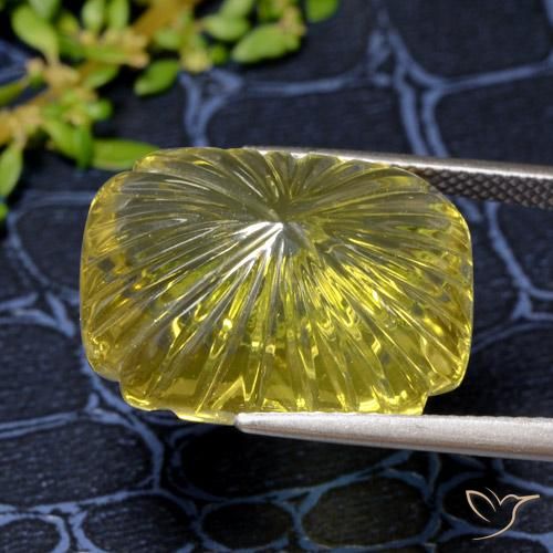 Quartz Jaune brunâtre naturelle Fantaisie, 19.54 ct, Transparent