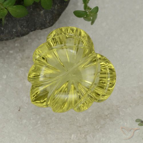 15.29ct Naturel Jaune clair Quartz, Fantaisie, Transparent