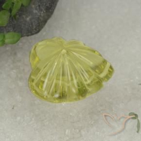 Quartz Jaune clair naturelle Fantaisie, 15.29 ct, Transparent