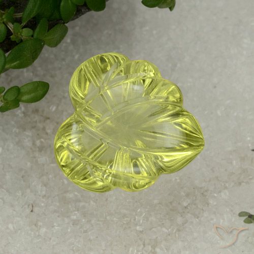 11.48ct Naturel Jaune moyen Quartz, Fantaisie, Transparent