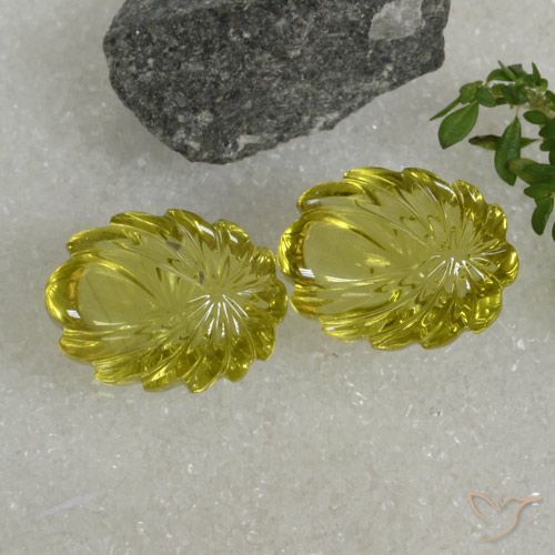 21.68ctw Naturel Jaune moyen Quartz, Fantaisie, Transparent