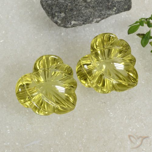 24.77ctw Naturel Jaune moyen Quartz, Fantaisie, Transparent
