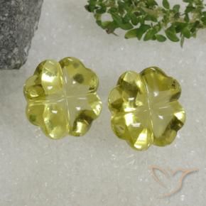 Shop natural 19.42ct Jaune moyen Quartz gems, Taille Fleur, from Brésil at GemSelect. In stock, global shipping!
