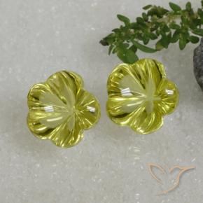 Shop natural 18.82ct Jaune moyen Quartz gems, Taille Fleur, from Brésil at GemSelect. In stock, global shipping!