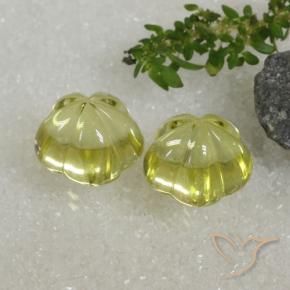 Shop natural 18.82ct Jaune moyen Quartz gems, Taille Fleur, from Brésil at GemSelect. In stock, global shipping!