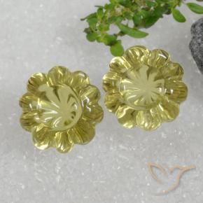 Shop natural 15.30ct Jaune moyen Quartz gems, Taille Fleur, from Brésil at GemSelect. In stock, global shipping!