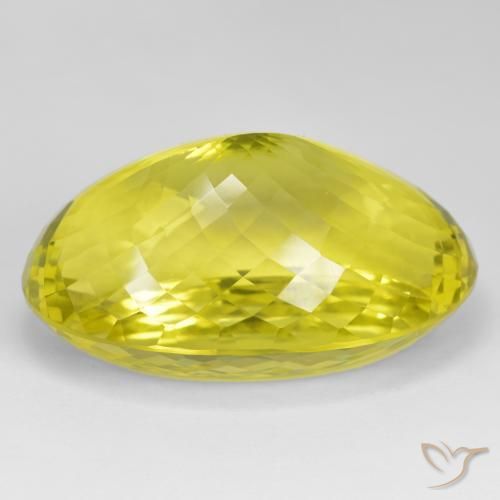 Quartz Jaune moyen naturelle ovale, 71.43 ct, VVS