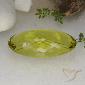 Quartz Vert jaune naturelle ovale, 86.68 ct, VVS