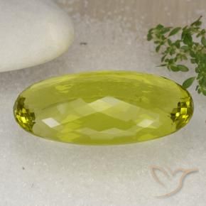 Quartz Jaune citron naturelle ovale, 85.07 ct, VVS