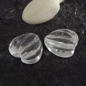 Achetez naturel 3.22ct Blanc clair Quartz gems, Forme de coeur, En provenance Brésil chez GemSelect. En stock, livraison internationale!