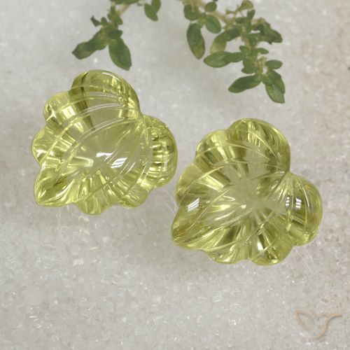 19.94ctw Naturel Jaune citron Quartz, Fantaisie, Transparent