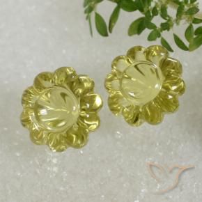 Shop natural 14.53ct Jaune moyen Quartz gems, Taille Fleur, from Brésil at GemSelect. In stock, global shipping!