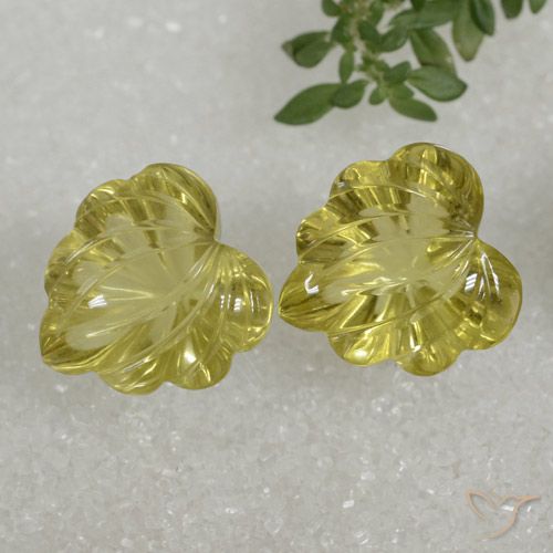 16.87ctw Naturel Jaune moyen Quartz, Fantaisie, Transparent