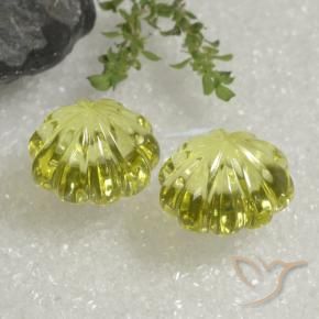 Shop natural 14.39ct Jaune moyen Quartz gems, Taille Fleur, from Brésil at GemSelect. In stock, global shipping!