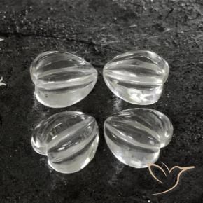 Achetez naturel 6.22ct Blanc clair Quartz gems, Forme de coeur, En provenance Brésil chez GemSelect. En stock, livraison internationale!