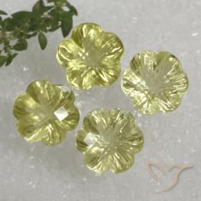 Shop natural 14.29ct Jaune verdâtre Quartz gems, Taille Fleur, from Brésil at GemSelect. In stock, global shipping!