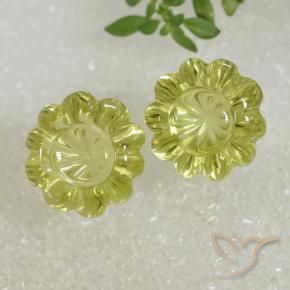 Shop natural 15.60ct Jaune moyen Quartz gems, Taille Fleur, from Brésil at GemSelect. In stock, global shipping!