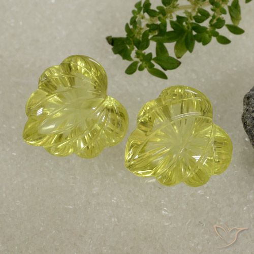 20.69ctw Naturel Jaune maïs Quartz, Fantaisie, Transparent