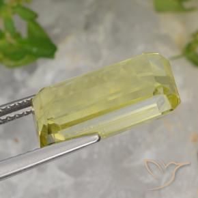 Quartz Jaune clair naturelle Octogone / coupe Émeraude, 5.64 ct, VS