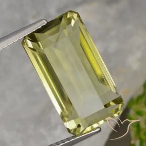 Quartz Jaune ananas naturelle Octogone / coupe Émeraude, 10.68 ct, VVS
