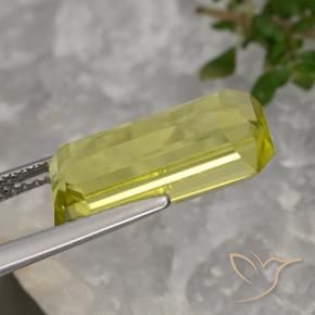 Quartz Jaune clair naturelle Octogone / coupe Émeraude, 5.60 ct, VVS-VS