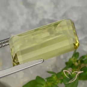 Quartz Jaune moyen naturelle Octogone / coupe Émeraude, 8.20 ct, VVS-VS