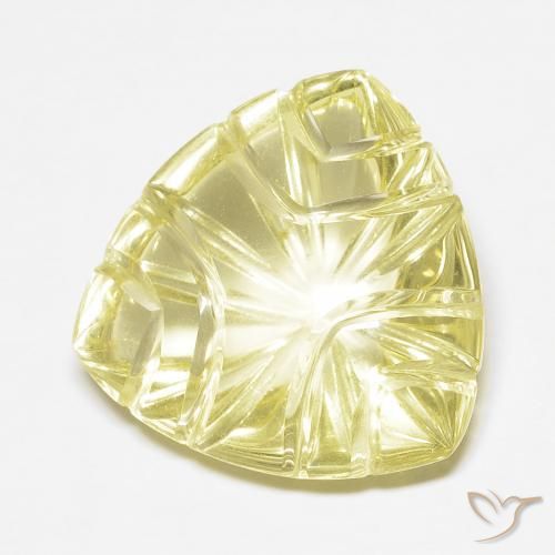 Quartz Jaune clair naturelle Fantaisie, 10.44 ct, Transparent