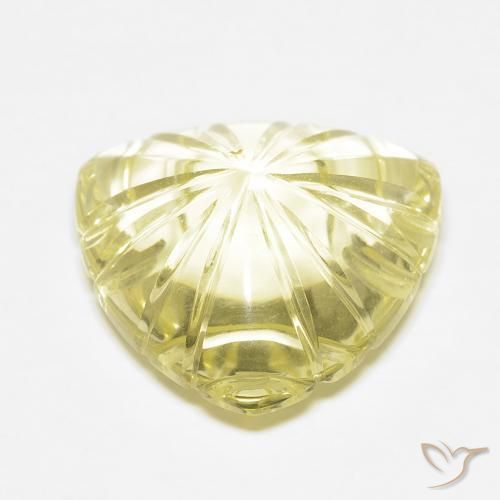 Quartz Jaune clair naturelle Fantaisie, 10.44 ct, Transparent