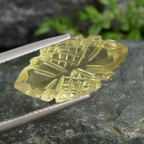 Quartz Jaune clair naturelle Marquise, 8.48 ct, Transparent