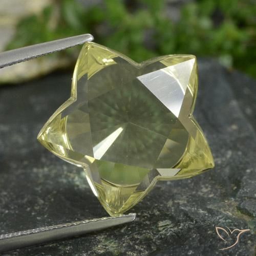 13.81ct Naturel Jaune lagon Quartz, Fantaisie, Transparent