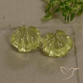 Shop natural 8.89ct Jaune clair Quartz gems, Taille Fleur, from Brésil at GemSelect. In stock, global shipping!