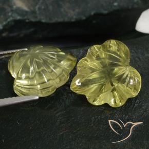 Shop natural 13.78ct Jaune clair Quartz gems, Taille Fleur, from Brésil at GemSelect. In stock, global shipping!