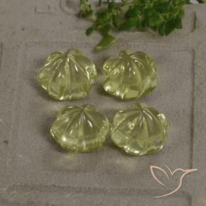 Shop natural 11.71ct Jaune verdâtre Quartz gems, Taille Fleur, from Brésil at GemSelect. In stock, global shipping!