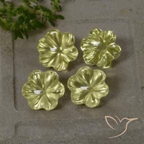 Shop natural 11.15ct Jaune moyen Quartz gems, Taille Fleur, from Brésil at GemSelect. In stock, global shipping!