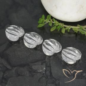 Achetez naturel 6.44ct Blanc clair Quartz gems, Forme de coeur, En provenance Brésil chez GemSelect. En stock, livraison internationale!