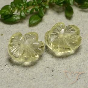 Shop natural 5.58ct Jaune moyen Quartz gems, Taille Fleur, from Brésil at GemSelect. In stock, global shipping!