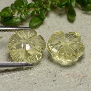 Shop natural 5.58ct Jaune moyen Quartz gems, Taille Fleur, from Brésil at GemSelect. In stock, global shipping!