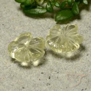 Shop natural 2.00ct Jaune moyen Quartz gems, Taille Fleur, from Brésil at GemSelect. In stock, global shipping!