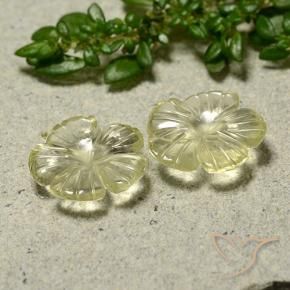 Shop natural 3.68ct Jaune moyen Quartz gems, Taille Fleur, from Brésil at GemSelect. In stock, global shipping!
